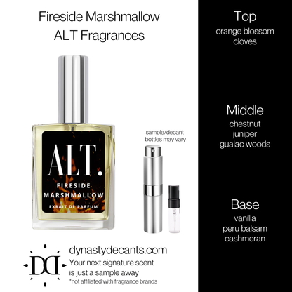 Fireside Marshmallow by ALT Fragrances | Fragrance Sample | Decant