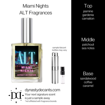 Miami Nights by ALT Fragrances | Fragrance Sample | Decant