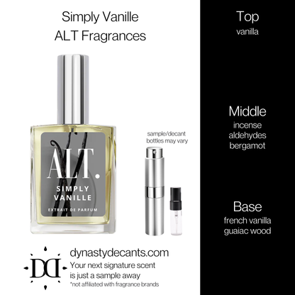 Simply Vanille by ALT Fragrances | Fragrance Sample | Decant