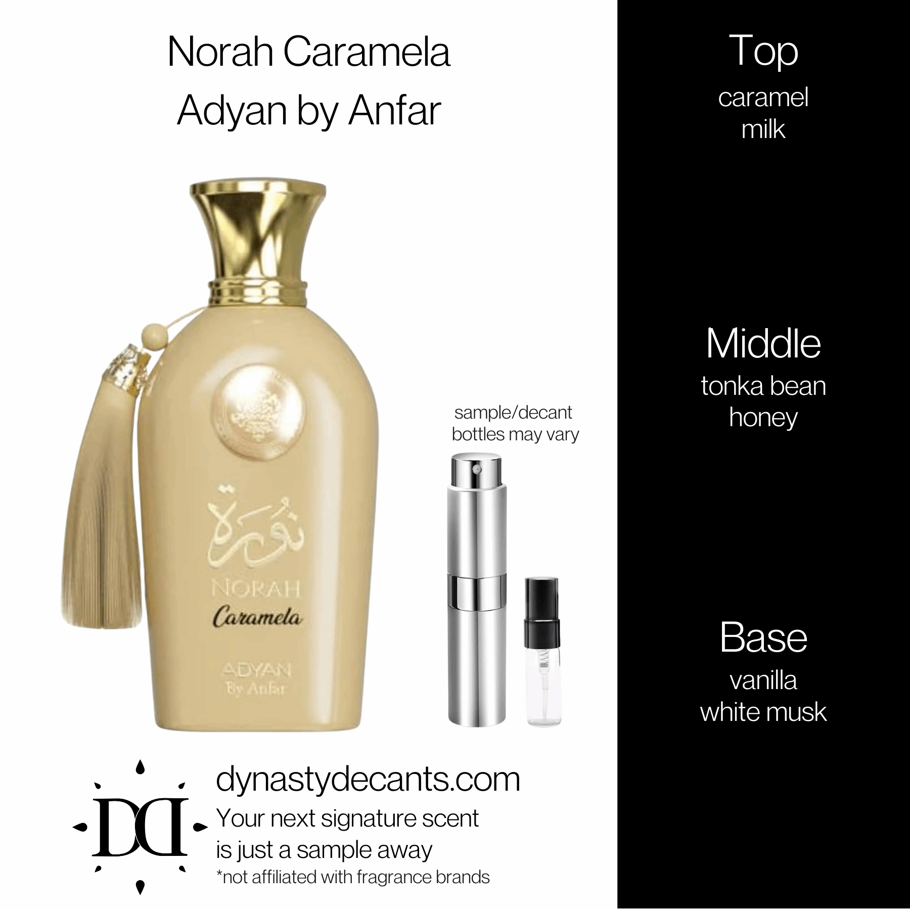 Norah Caramela by Adyan by Anfar | Fragrance Sample | Decant