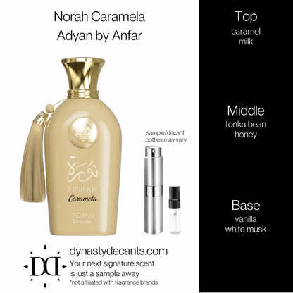 Norah Caramela by Adyan by Anfar | Fragrance Sample | Decant