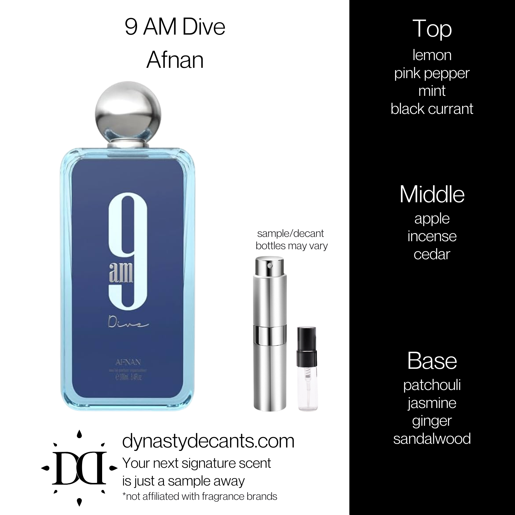 9 AM Dive by Afnan | Fragrance Sample | Decant