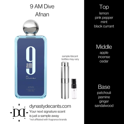 9 AM Dive by Afnan | Fragrance Sample | Decant