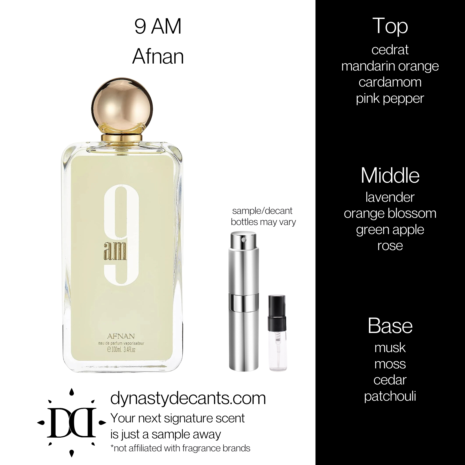9 AM by Afnan | Fragrance Sample | Decant