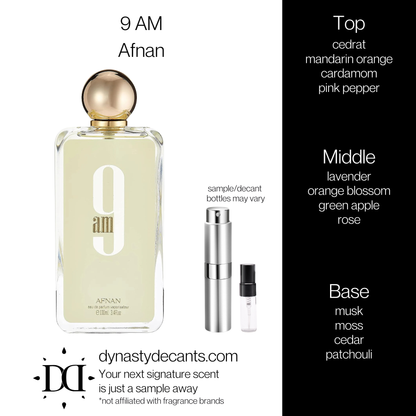 9 AM by Afnan | Fragrance Sample | Decant