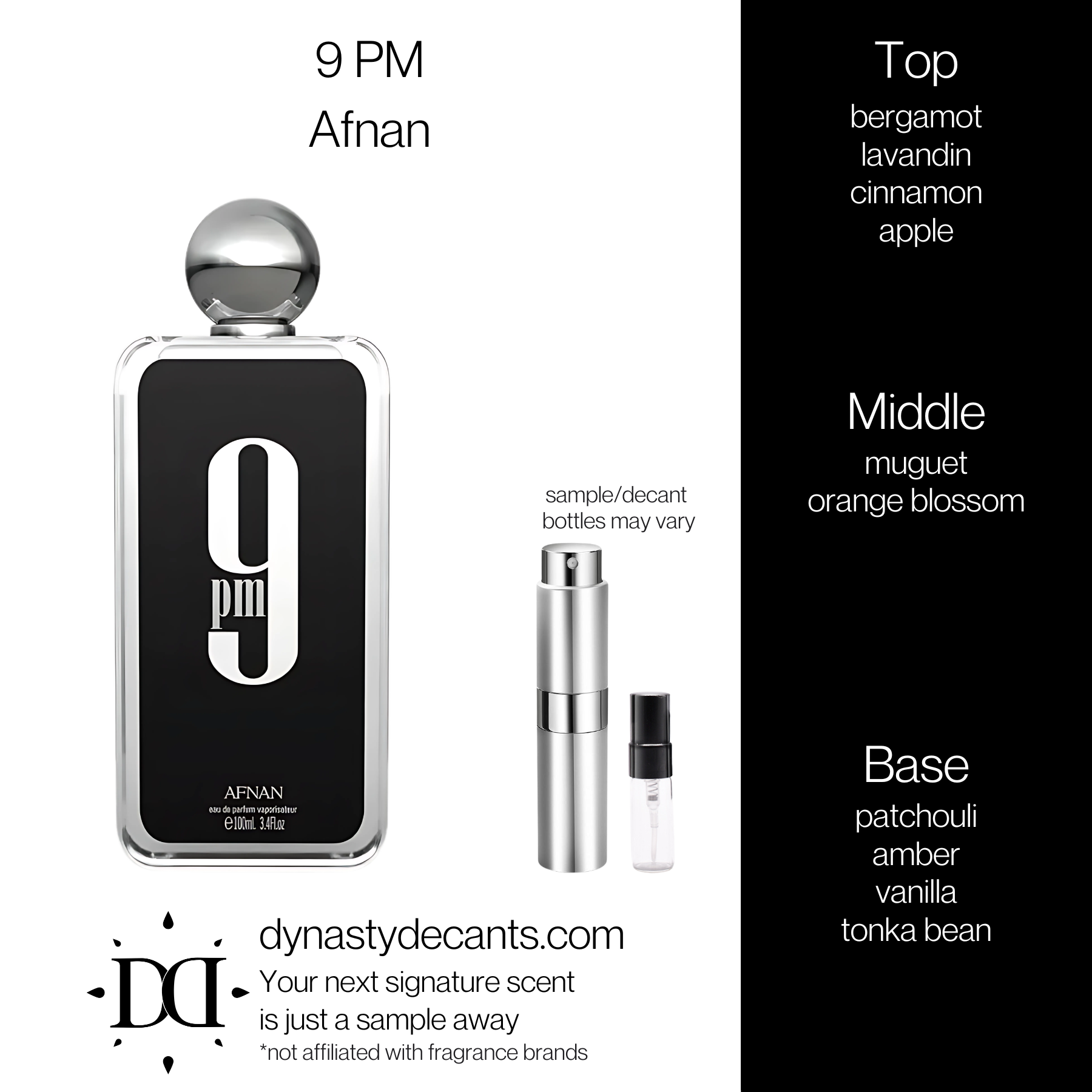 9 PM by Afnan | Fragrance Sample | Decant