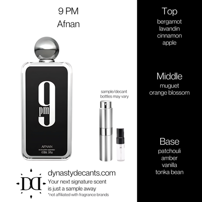 9 PM by Afnan | Fragrance Sample | Decant