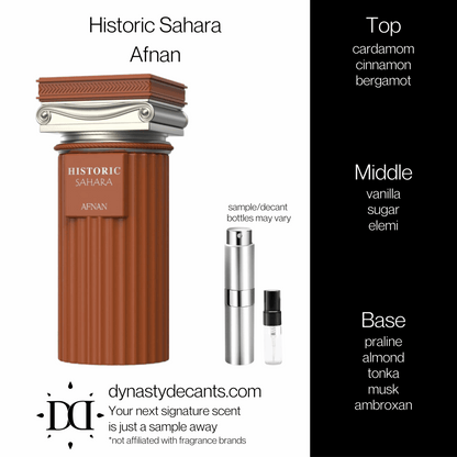 Historic Sahara by Afnan | Fragrance Sample | Decant