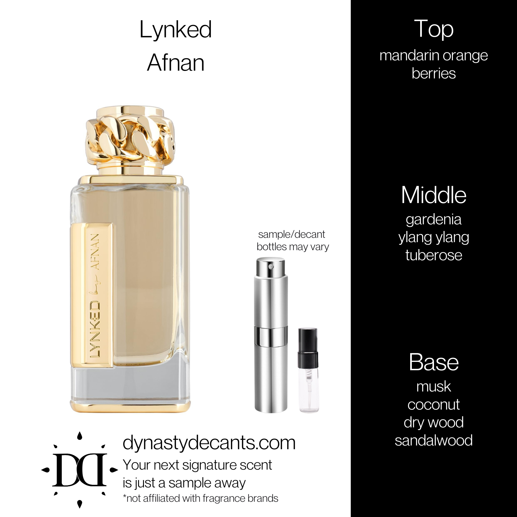 Lynked by Afnan | Fragrance Sample | Decant