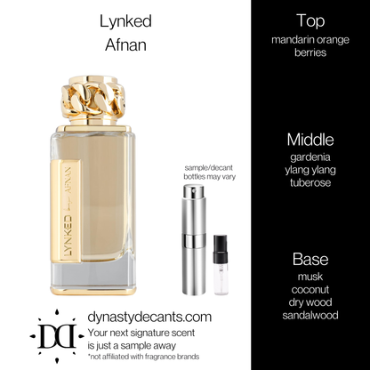 Lynked by Afnan | Fragrance Sample | Decant
