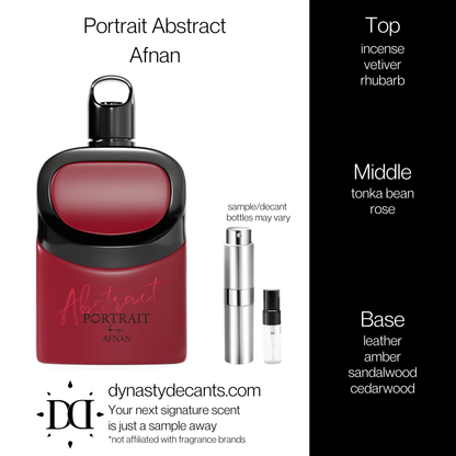 Portrait Abstract by Afnan | Fragrance Sample | Decant