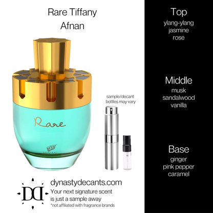 Rare Tiffany by Afnan | Fragrance Sample | Decant