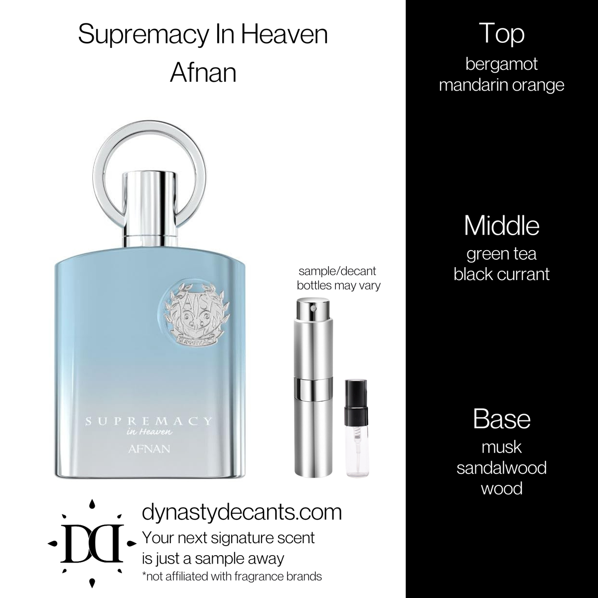 Supremacy In Heaven by Afnan | Fragrance Sample | Decant