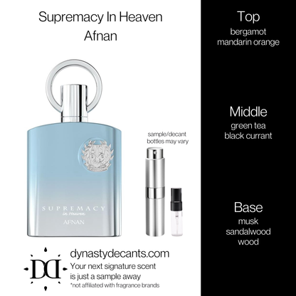 Supremacy In Heaven by Afnan | Fragrance Sample | Decant