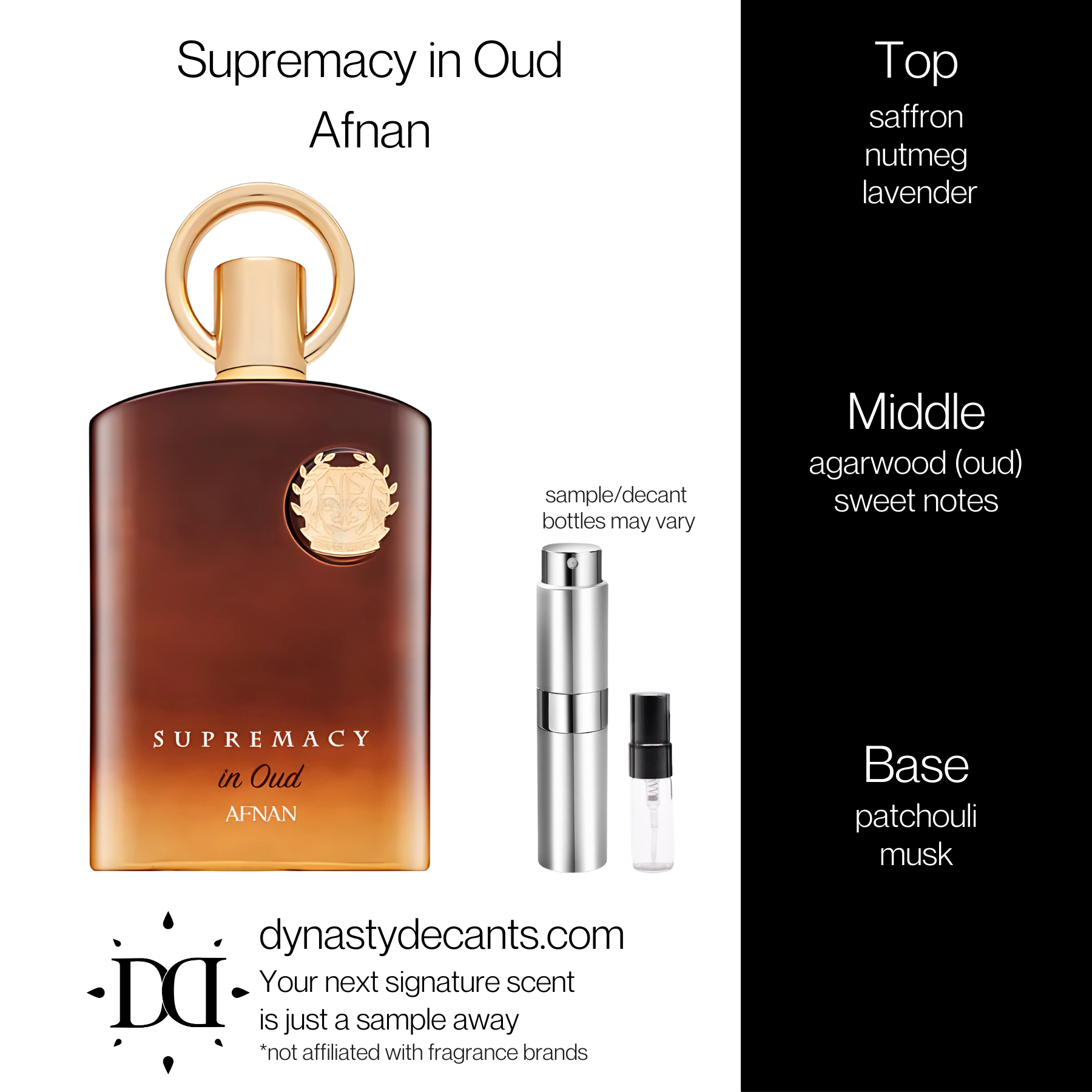Supremacy in Oud by Afnan | Fragrance Sample | Decant