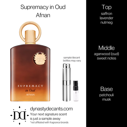 Supremacy in Oud by Afnan | Fragrance Sample | Decant