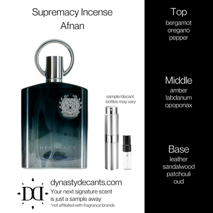 Supremacy Incense by Afnan | Fragrance Sample | Decant