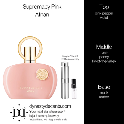 Supremacy Pink by Afnan | Fragrance Sample | Decant