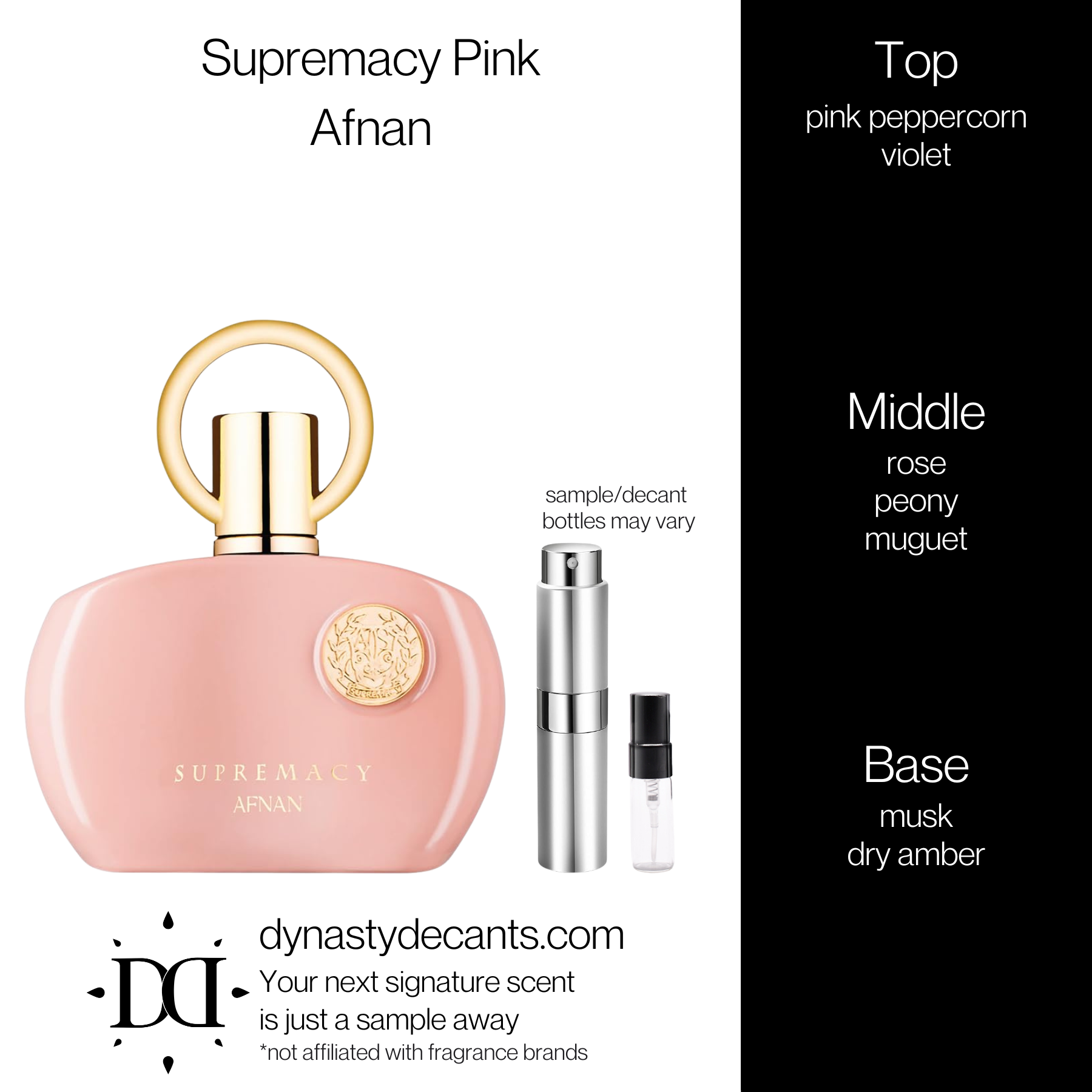 Supremacy Pink by Afnan | Fragrance Sample | Decant