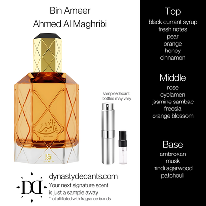 Bin Ameer by Ahmed Al Maghribi | Fragrance Sample | Decant