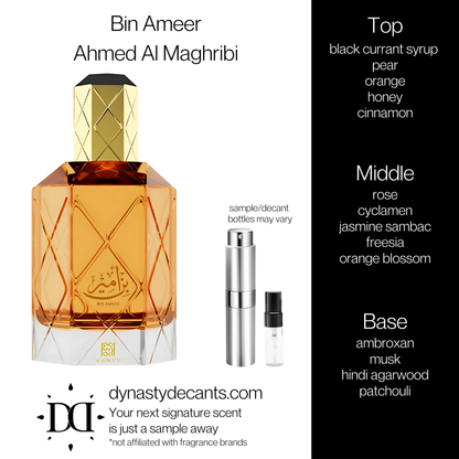 Bin Ameer by Ahmed Al Maghribi | Fragrance Sample | Decant