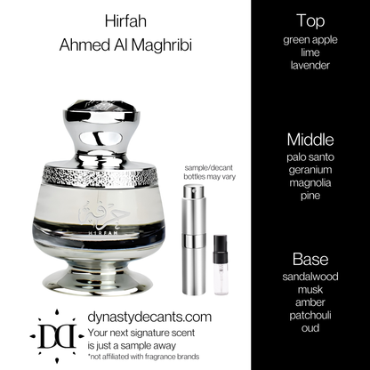 Hirfah by Ahmed Al Maghribi | Fragrance Sample | Decant
