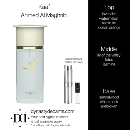 Kaaf by Ahmed Al Maghribi | Fragrance Sample | Decant