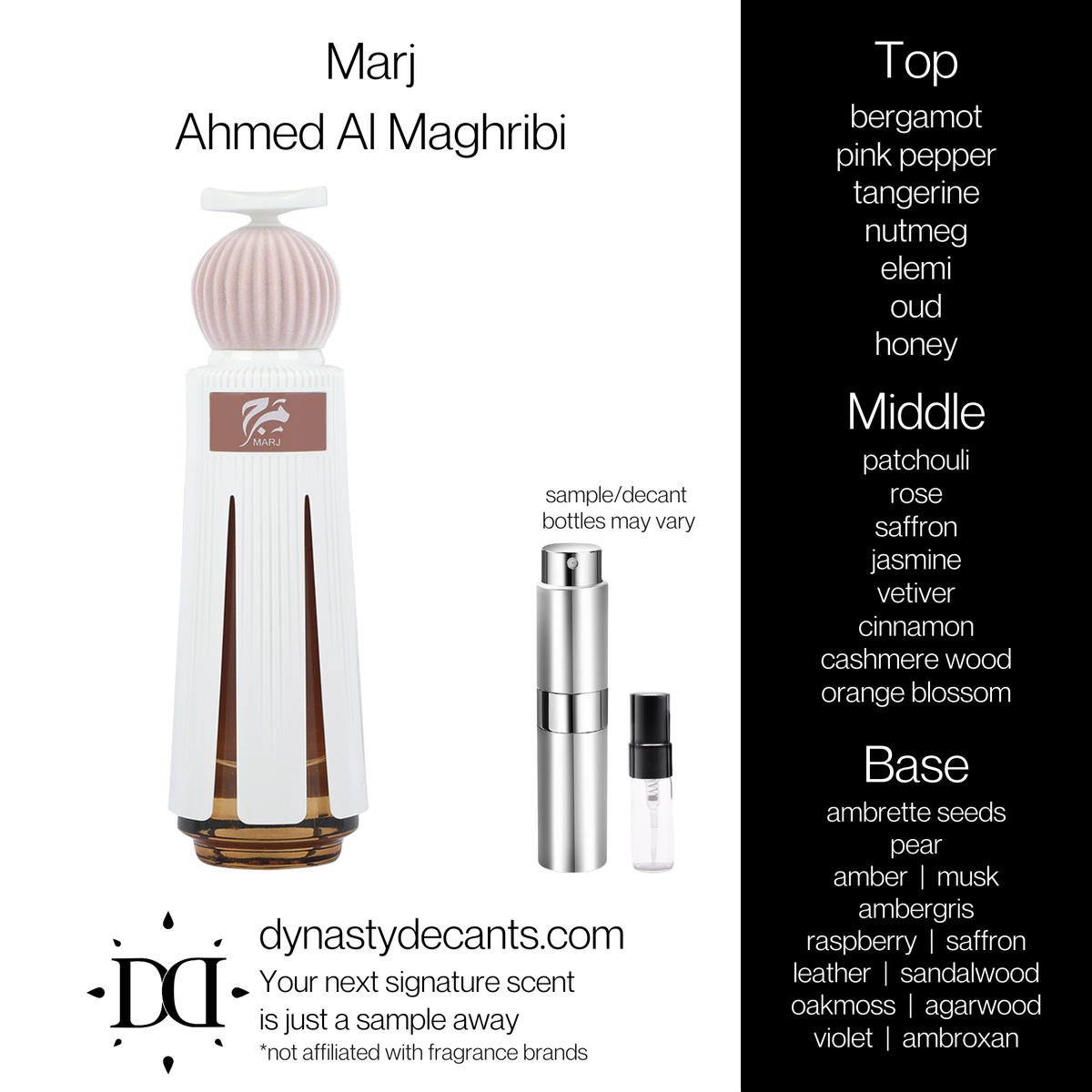 Marj by Ahmed Al Maghribi | Fragrance Sample | Decant