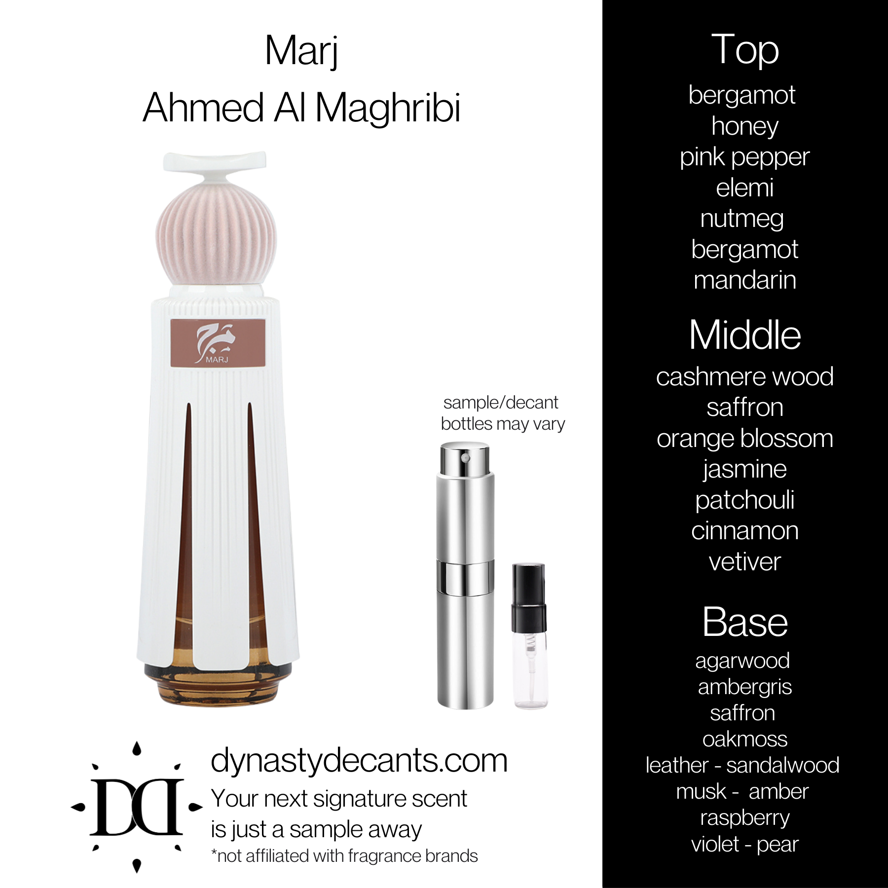 Marj by Ahmed Al Maghribi | Fragrance Sample | Decant