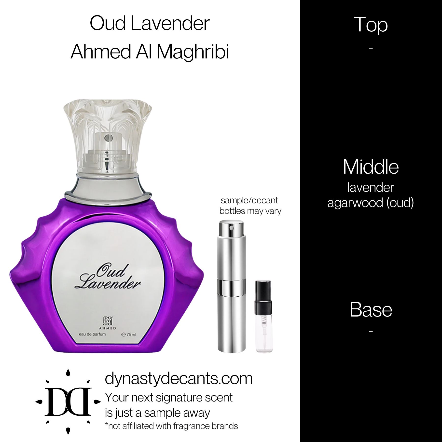 Oud Lavender by Ahmed Al Maghribi | Fragrance Sample | Decant
