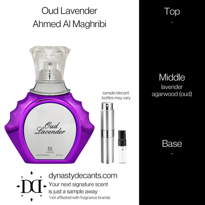 Oud Lavender by Ahmed Al Maghribi | Fragrance Sample | Decant