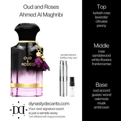 Oud and Roses by Ahmed Al Maghribi | Fragrance Sample | Decant