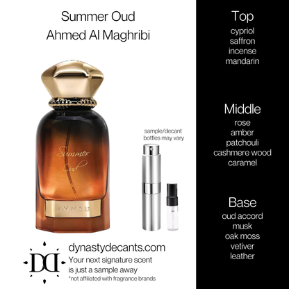 Summer Oud by Ahmed Al Maghribi | Fragrance Sample | Decant