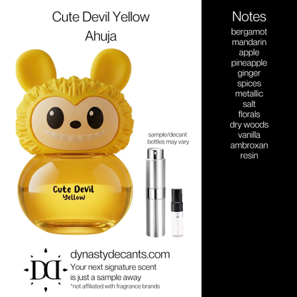 Cute Devil Yellow by Ahuja | Fragrance Sample | Decant