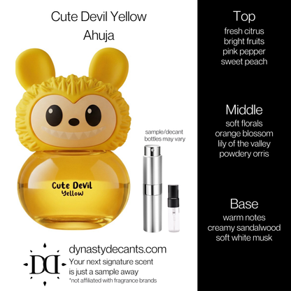 Cute Devil Yellow by Ahuja | Fragrance Sample | Decant