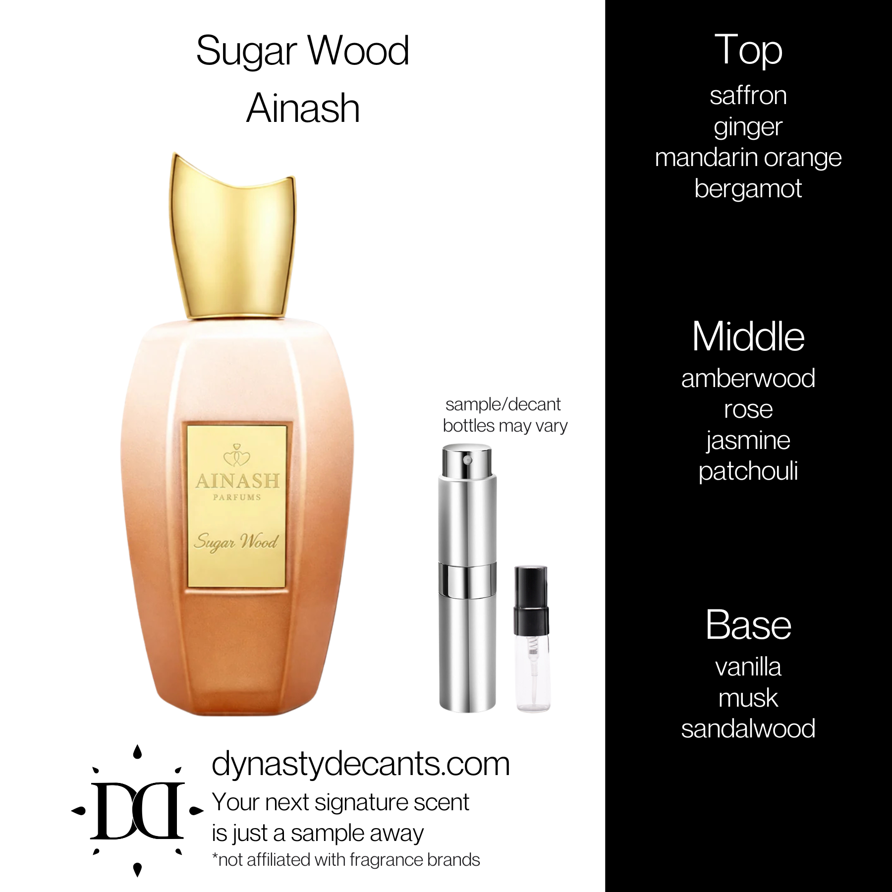 Sugar Wood by Ainash | Fragrance Sample | Decant