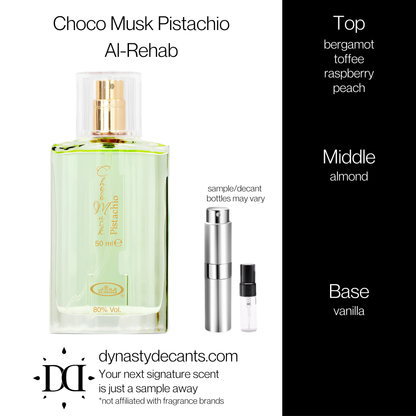 Choco Musk Pistachio by Al-Rehab | Fragrance Sample | Decant