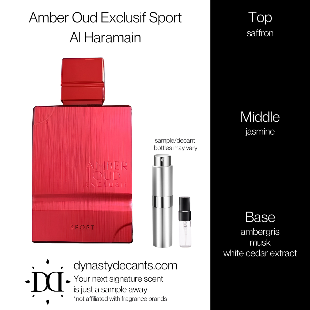Amber Oud Exclusif Sport by Al Haramain | Fragrance Sample | Decant