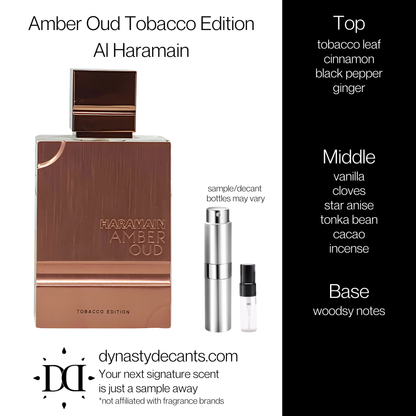 Amber Oud Tobacco Edition by Al Haramain | Fragrance Sample | Decant