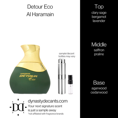 Detour Eco by Al Haramain | Fragrance Sample | Decant