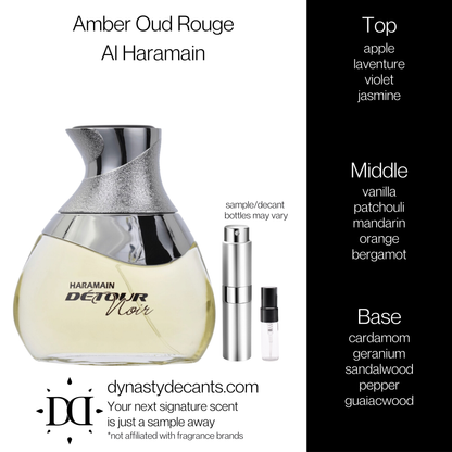 Detour Noir by Al Haramain | Fragrance Sample | Decant