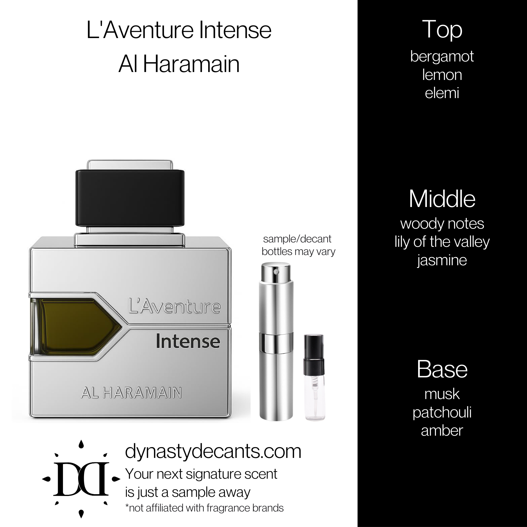 L'Aventure Intense by Al Haramain | Fragrance Sample | Decant