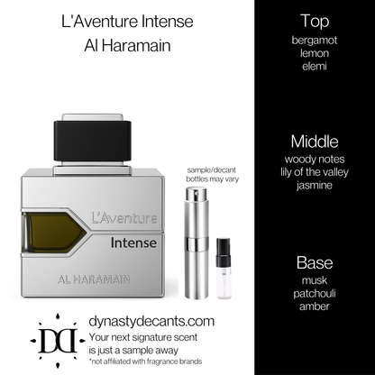 L'Aventure Intense by Al Haramain | Fragrance Sample | Decant