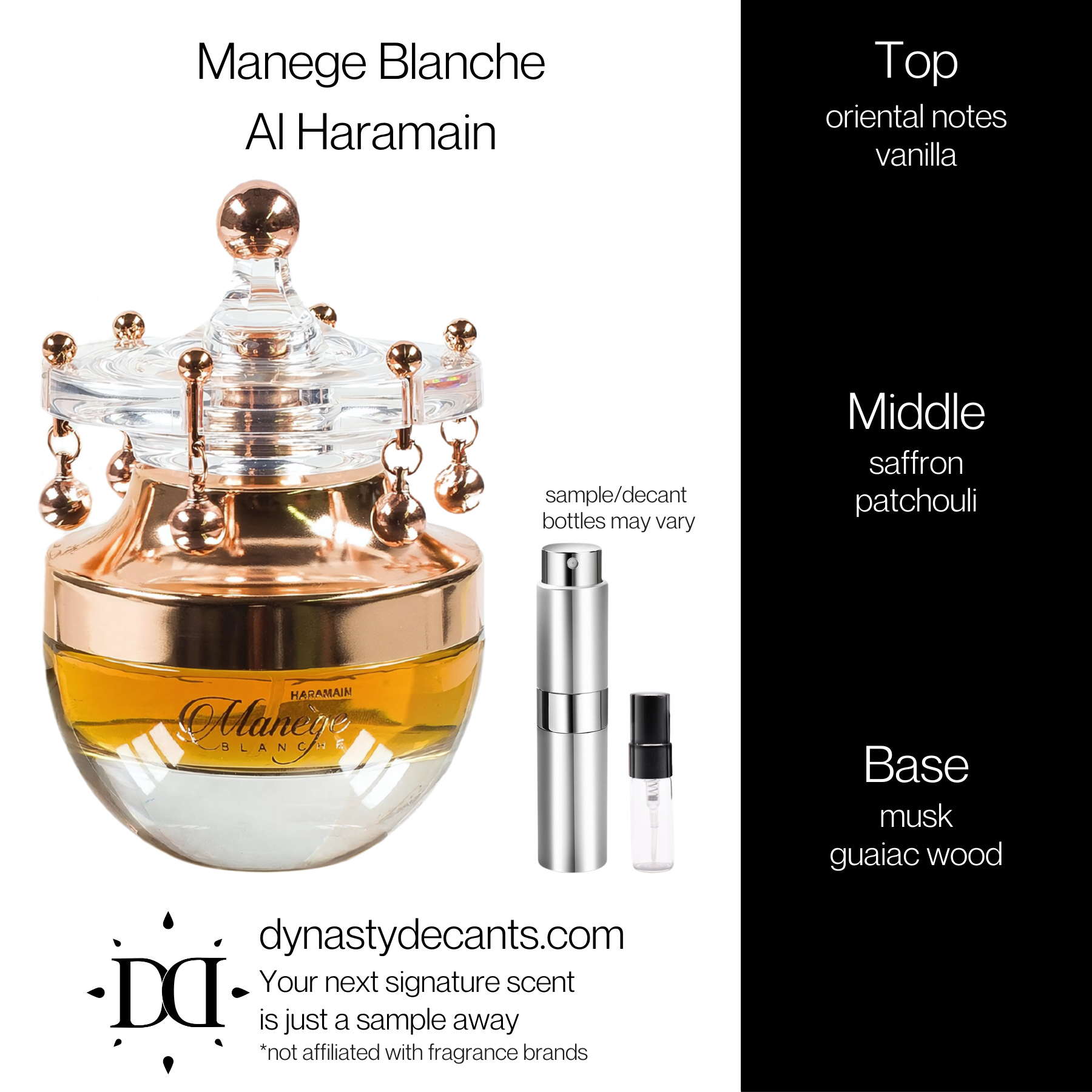 Manege Blanche by Al Haramain | Fragrance Sample | Decant
