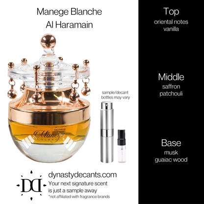 Manege Blanche by Al Haramain | Fragrance Sample | Decant