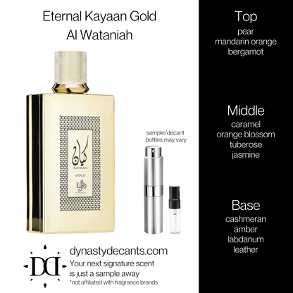 Kayaan Gold by Al Wataniah | Fragrance Sample | Decant