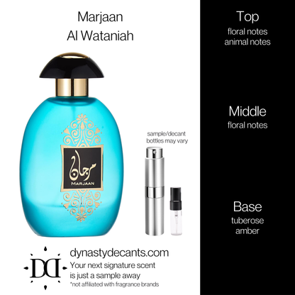 Marjaan by Al Wataniah | Fragrance Sample | Decant