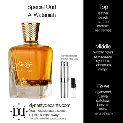 Special Oud by Al Wataniah | Fragrance Sample | Decant