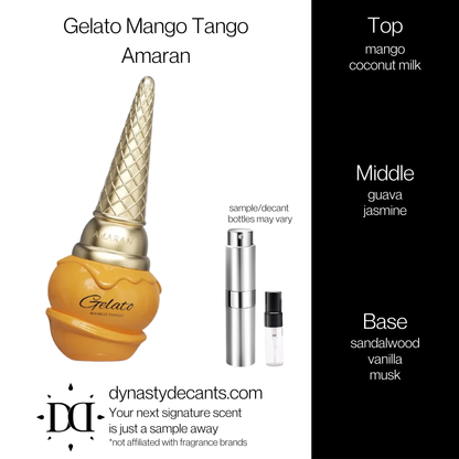 Gelato Mango Tango by Amaran | Fragrance Sample | Decant