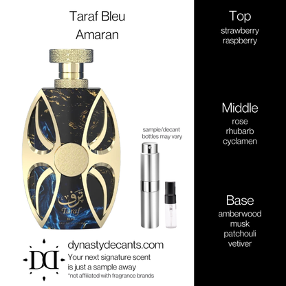 Taraf Bleu by Amaran | Fragrance Sample | Decant